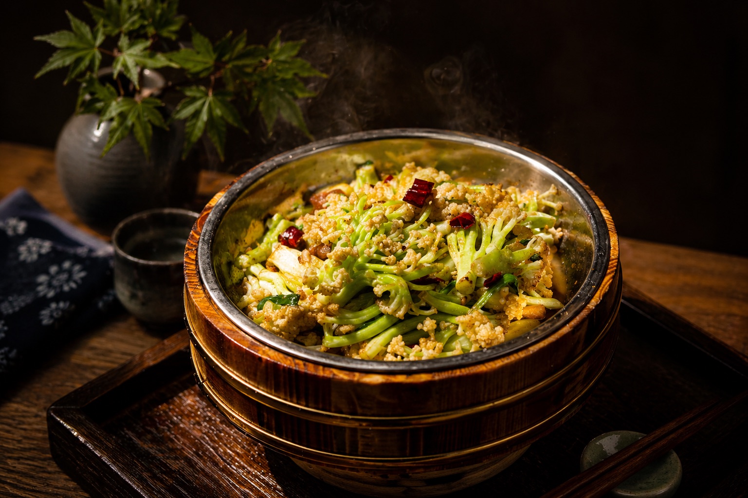 Cauliflower with pork